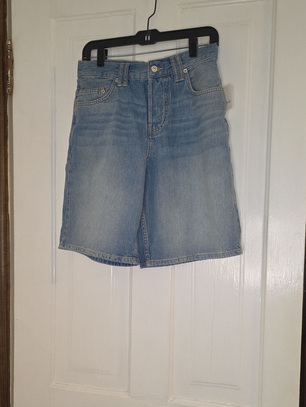 We The Free Montana Light Wash Denim Bermuda Shorts